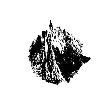 Beyaz arkaplanda soyut grunge fırça darbesi 