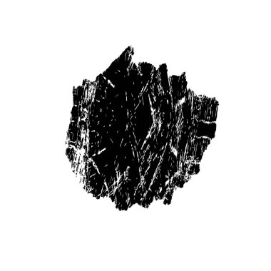 Beyaz arkaplanda soyut grunge fırça darbesi 