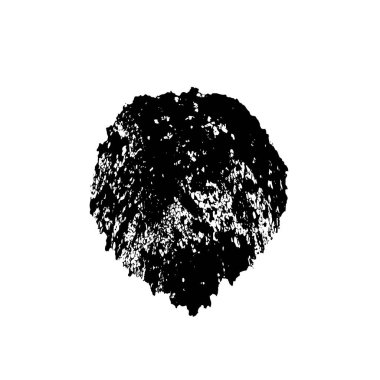 Beyaz arkaplanda soyut grunge fırça darbesi 