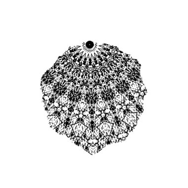 Beyaz arkaplanda soyut grunge fırça darbesi 