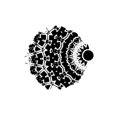 Beyaz arkaplanda soyut grunge fırça darbesi 