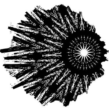 Beyaz arkaplanda soyut grunge fırça darbesi 