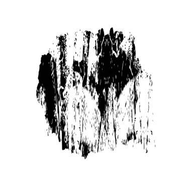 Beyaz arkaplanda soyut grunge fırça darbesi 