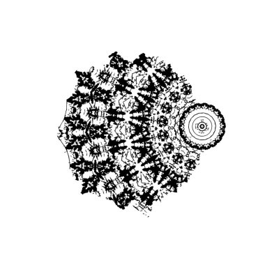 Beyaz arkaplanda soyut grunge fırça darbesi 