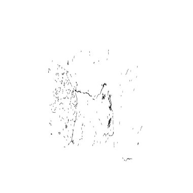 Beyaz arkaplanda soyut grunge siyah nokta, vektör illüstrasyonu