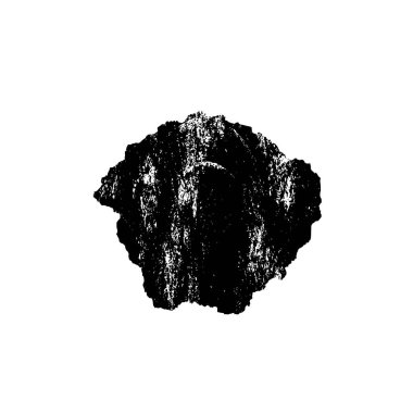 Beyaz arka planda siyah nokta. grunge soyut el boyaması ögesi 