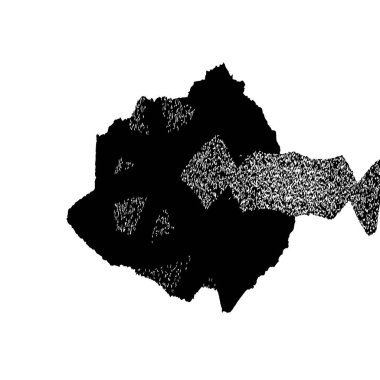 Beyaz arkaplanda soyut grunge siyah nokta, vektör illüstrasyonu