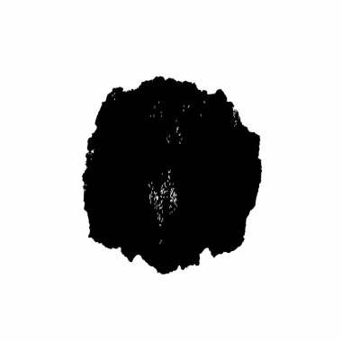 Siyah mürekkep lekesi beyaz arkaplanda izole edildi