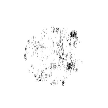 Beyaz arkaplanda soyut grunge siyah nokta, vektör illüstrasyonu