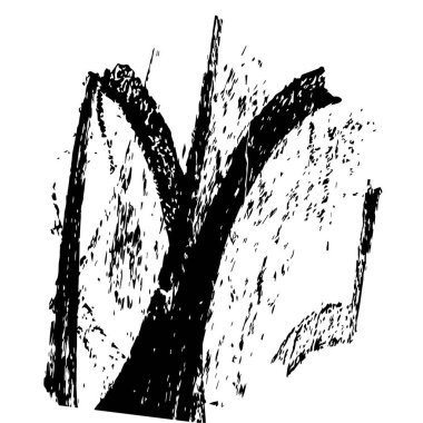 Beyaz arkaplanda soyut grunge siyah nokta, vektör illüstrasyonu