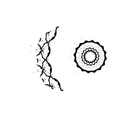 siyah mürekkep fırçası darbesi beyaz arkaplanda izole edildi