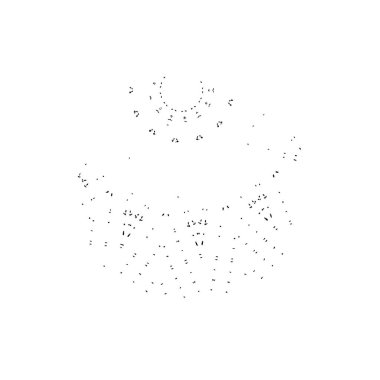 siyah mürekkep fırçası darbesi beyaz arkaplanda izole edildi