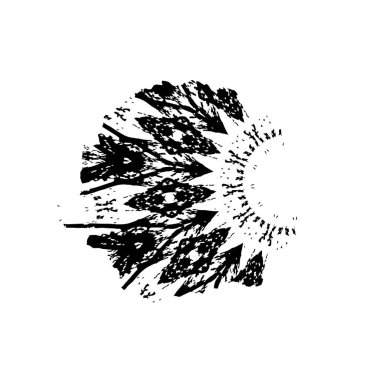 siyah mürekkep fırçası darbesi beyaz arkaplanda izole edildi