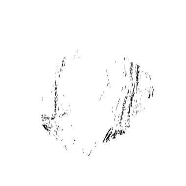 Beyaz arkaplanda soyut grunge siyah nokta, vektör illüstrasyonu