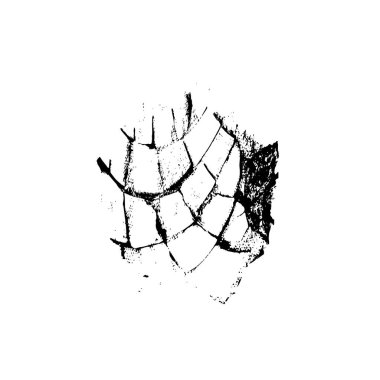 siyah mürekkep fırçası darbesi beyaz arkaplanda izole edildi