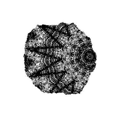 siyah mürekkep fırçası darbesi beyaz arkaplanda izole edildi
