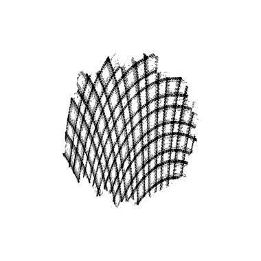 siyah mürekkep fırçası darbesi beyaz arkaplanda izole edildi