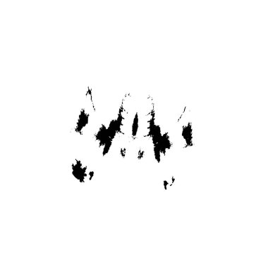 siyah mürekkep fırçası darbesi beyaz arkaplanda izole edildi