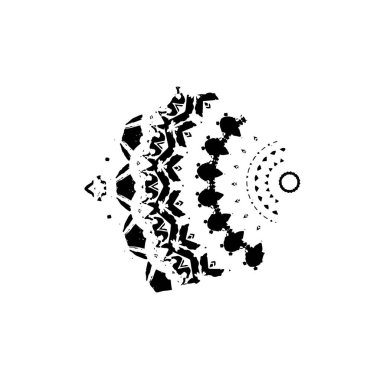 siyah mürekkep fırçası darbesi beyaz arkaplanda izole edildi