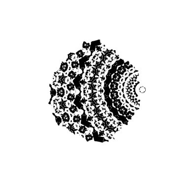 siyah mürekkep fırçası darbesi beyaz arkaplanda izole edildi