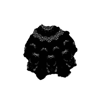 siyah mürekkep fırçası darbesi beyaz arkaplanda izole edildi