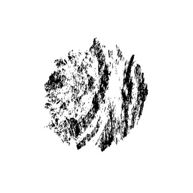 siyah mürekkep fırçası darbesi beyaz arkaplanda izole edildi