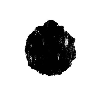 Beyaz arka planda siyah mürekkep fırça sıyrık