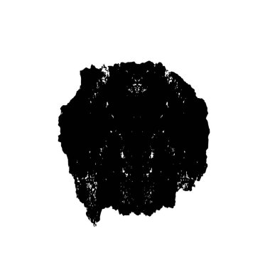 Beyaz arka planda siyah nokta. grunge soyut el boyaması ögesi 