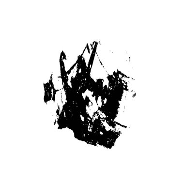 Beyaz arka planda siyah mürekkep fırça sıyrık