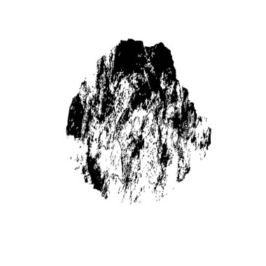 Beyaz arka planda siyah mürekkep fırça sıyrık