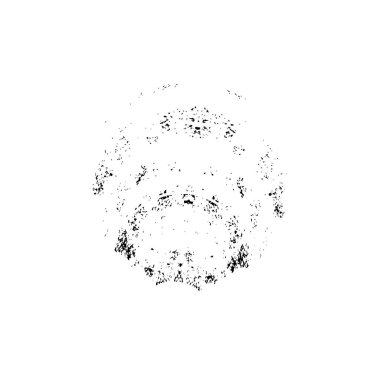 Beyaz arka planda siyah mürekkep fırça sıyrık