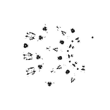 Beyaz arka planda siyah mürekkep fırça sıyrık