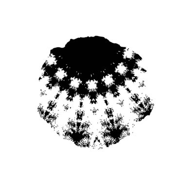 Beyaz arka planda siyah mürekkep fırça sıyrık