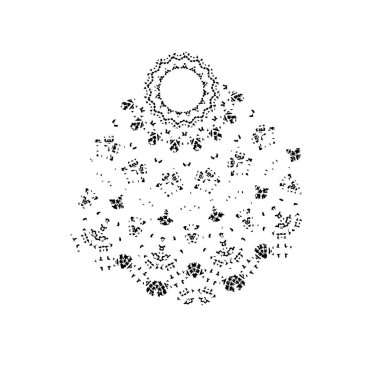 Beyaz arka planda siyah mürekkep fırça sıyrık