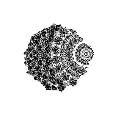 Beyaz arka planda siyah mürekkep fırça sıyrık