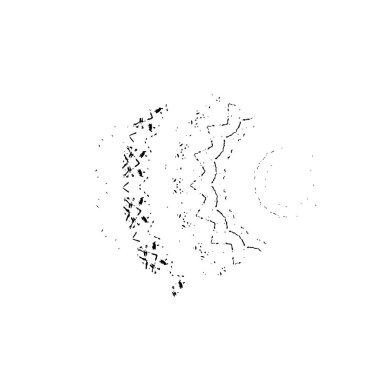 Beyaz arka planda siyah mürekkep fırça sıyrık