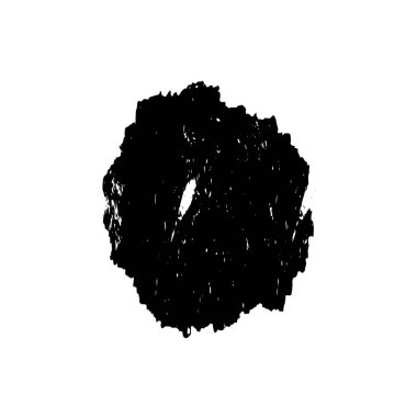 Beyaz arka planda siyah nokta. grunge soyut el boyaması ögesi 