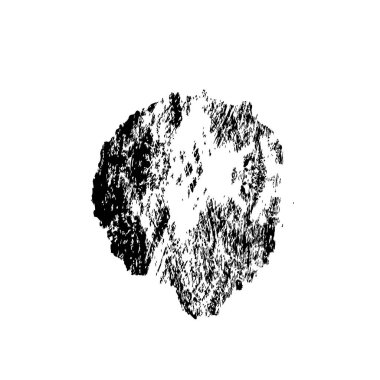 Beyaz arka planda siyah mürekkep fırça sıyrık