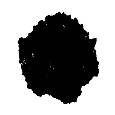 Beyaz arkaplanda soyut grunge siyah nokta, vektör illüstrasyonu