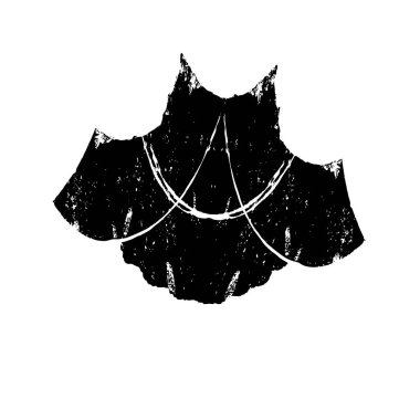 Beyaz arka planda siyah mürekkep fırça sıyrık