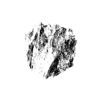 Siyah mürekkep lekesi beyaz arkaplanda izole edildi