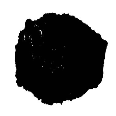 Beyaz arkaplanda soyut grunge siyah nokta, vektör illüstrasyonu