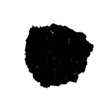 Beyaz arka planda siyah nokta. grunge soyut el boyaması ögesi 