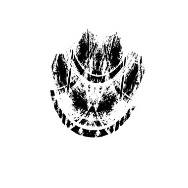 Beyaz arka planda siyah mürekkep fırça sıyrık