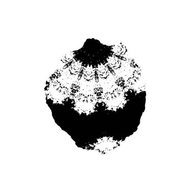 Beyaz arka planda siyah mürekkep fırça sıyrık