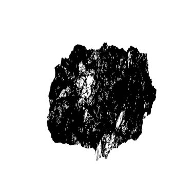 Beyaz arkaplanda soyut grunge siyah nokta, vektör illüstrasyonu