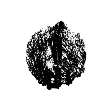 Beyaz arka planda siyah nokta. grunge soyut el boyaması ögesi 