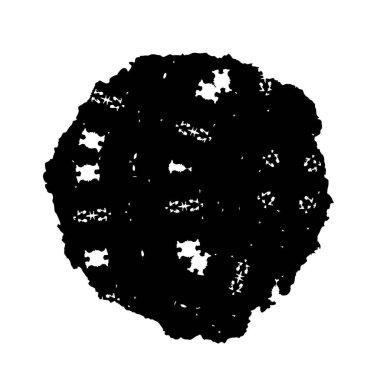 Beyaz arka planda siyah mürekkep fırça sıyrık