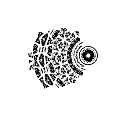 Beyaz arka planda siyah mürekkep fırça sıyrık