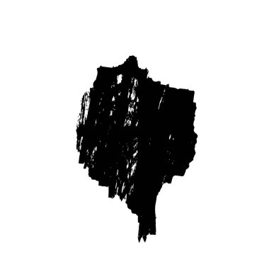 Beyaz arka planda siyah mürekkep fırça sıyrık